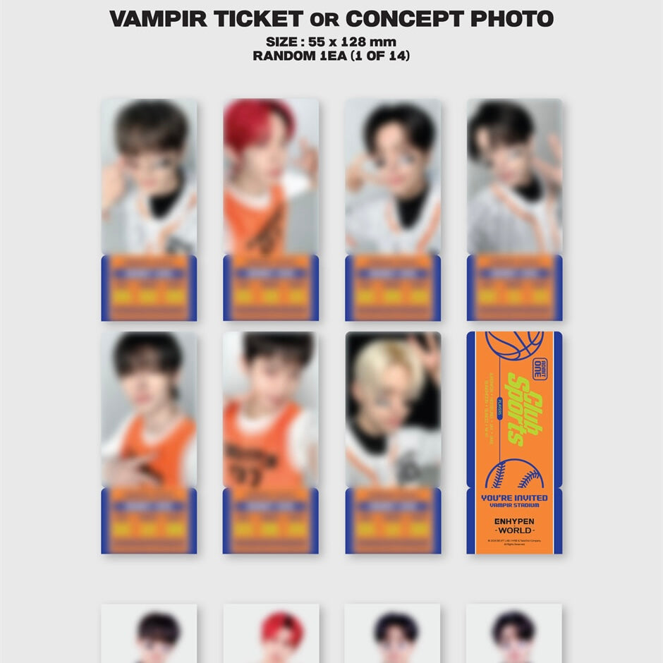 (PRE-ORDER) ENHYPEN - WORLD COUPON CARD COLLECTION (CLUB SPORTS GIFT VER.) - LightUpK
