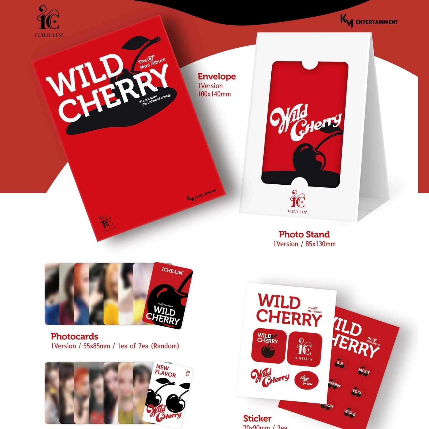 ICHILLIN' - 4TH MINI ALBUM [WILD CHERRY] (POCA ALBUM) - LightUpK
