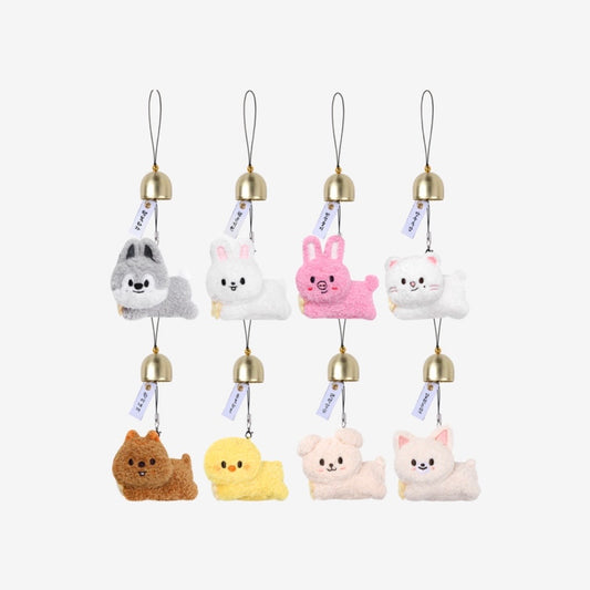 (PRE-ORDER) STRAY KIDS - SKZOO PLUSH DOOR BELL KEYRING - RUN IT (8 VERSIONS)
