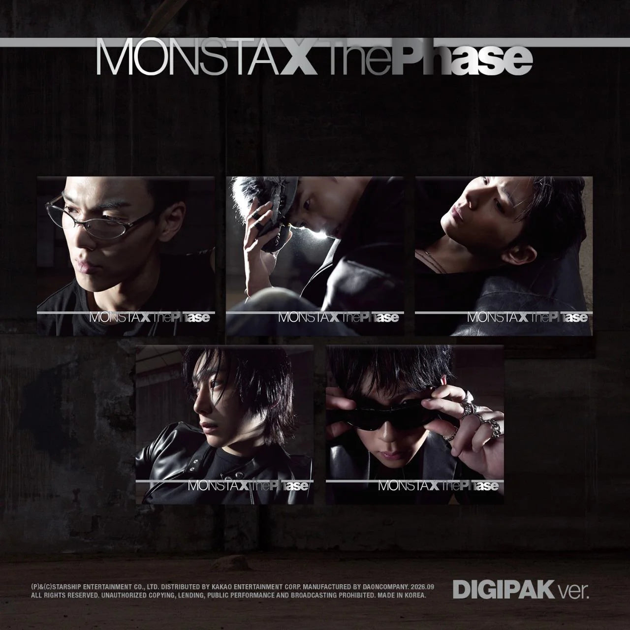 (PRE-ORDER) MONSTA X - THE PHASE (DIGIPACK VER.) (5 VERSIONS) RANDOM