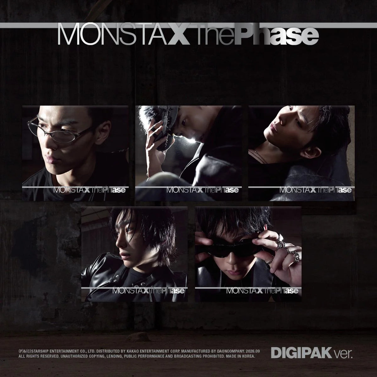 (PRE-ORDER) MONSTA X - THE PHASE (DIGIPACK VER.) (5 VERSIONS) RANDOM