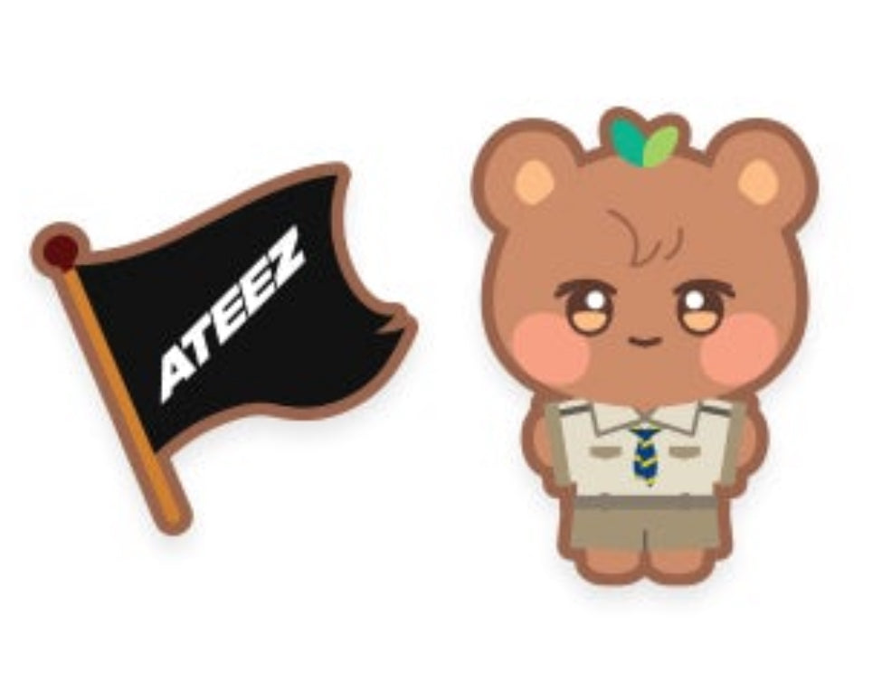 (PRE-ORDER) ATEEZ X ANITEEZ [ANITEEZ IN TREASURE] MD - 02 STITCH WAPPEN SET (8 VERSIONS) - LightUpK