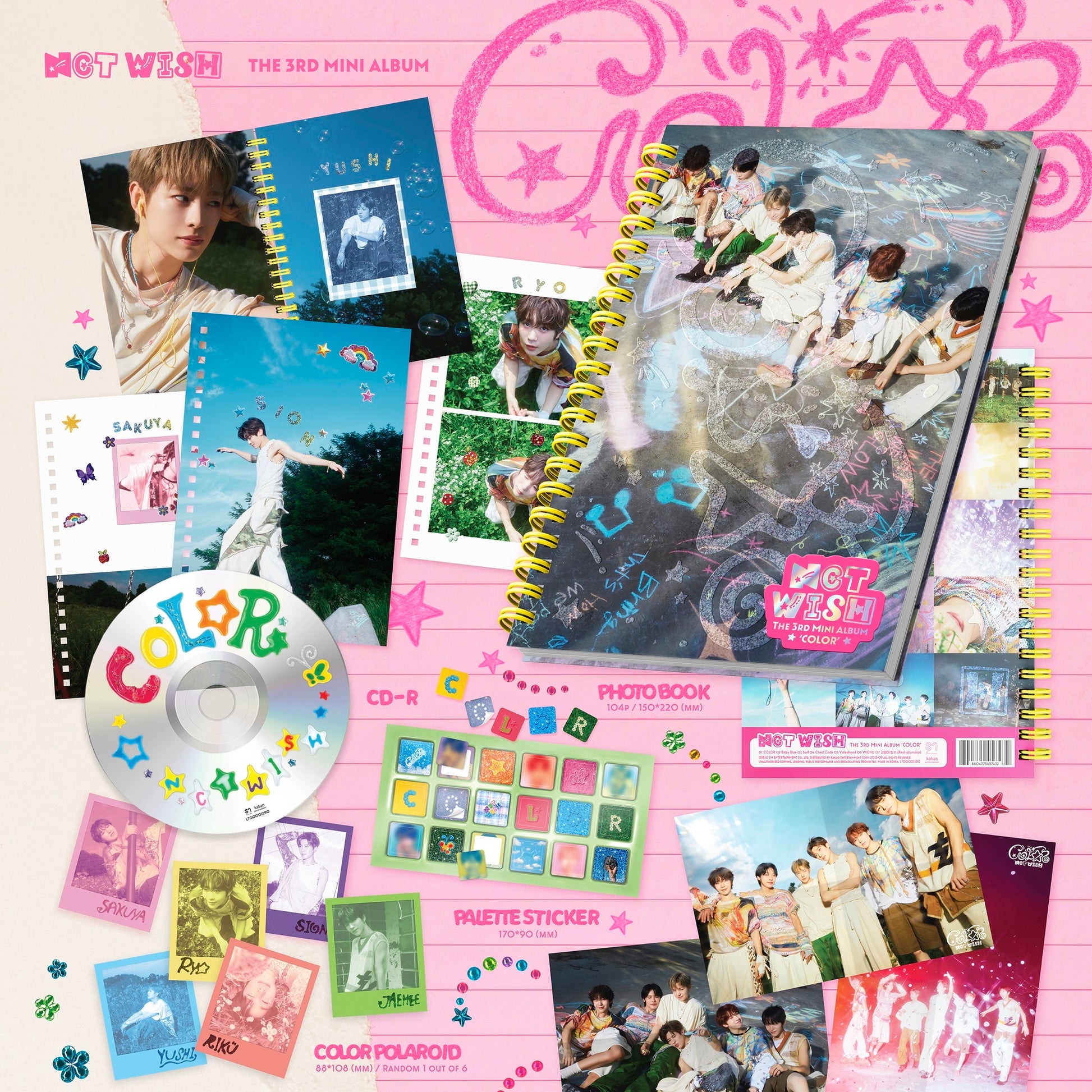 (PRE-ORDER) NCT WISH - 3RD MINI ALBUM [COLOR] (PHOTOBOOK VER.) - LightUpK