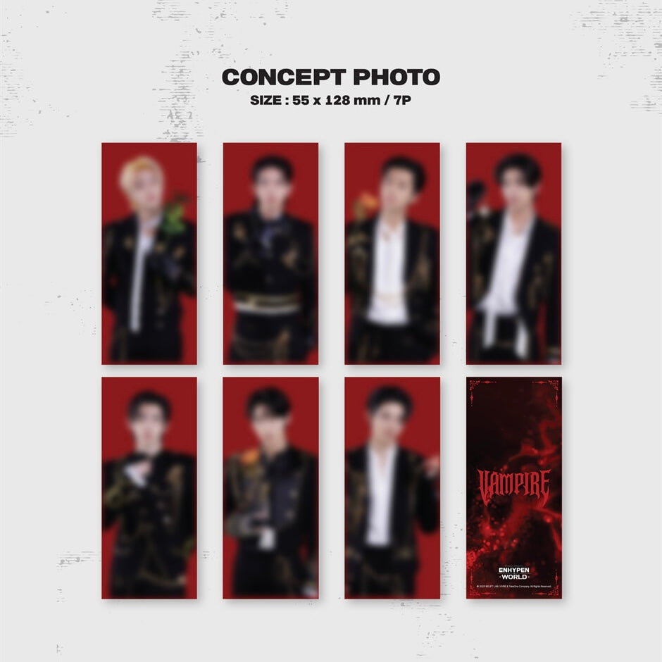 ENHYPEN WORLD ヒスンVANPIRE BASIC ver. ENHYPEN - ENHYPEN WORLD COUPON CARD COLLECTION VAMPIRE