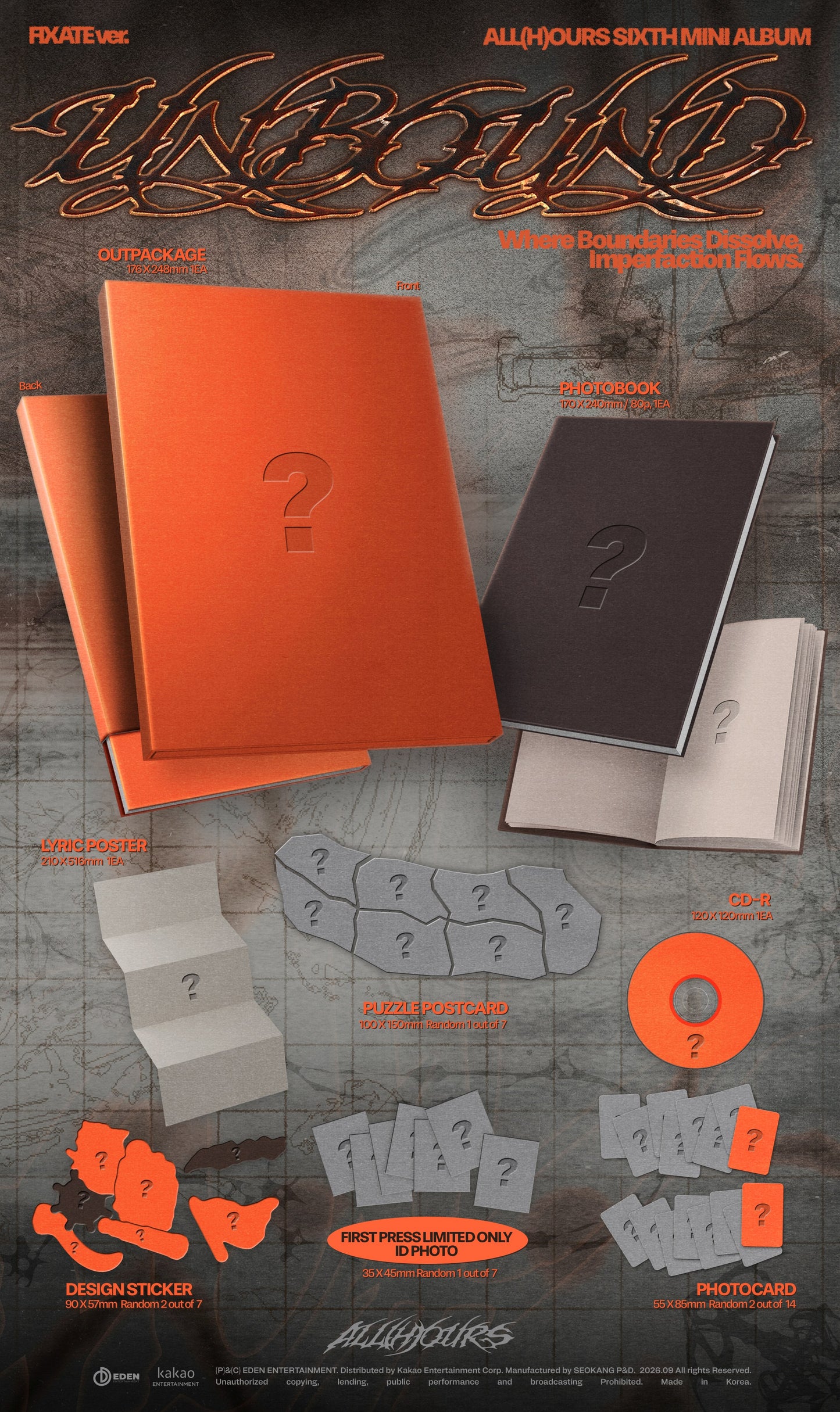 (PRE-ORDER) ALL(H)OURS - 6TH MINI ALBUM [UNBOUND] (2 VERSIONS) RANDOM