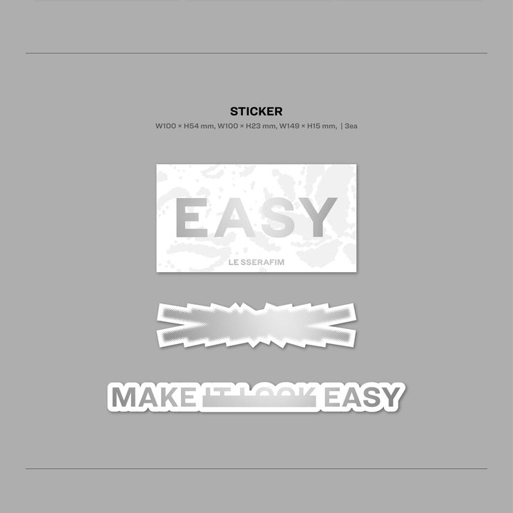 LE SSERAFIM - 3RD MINI ALBUM [EASY] (3 VERSIONS)