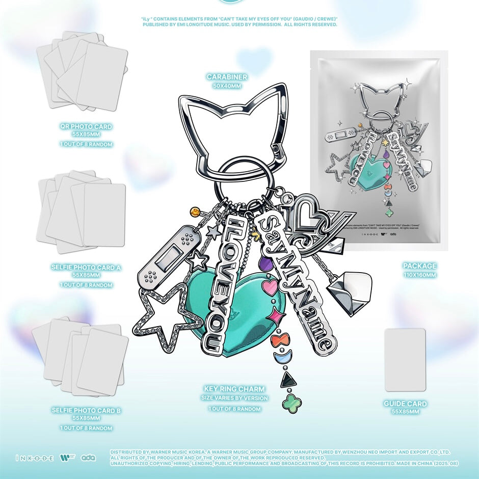 SAY MY NAME - 1ST SINGLE [ILY] (KEY RING VER.) - LightUpK