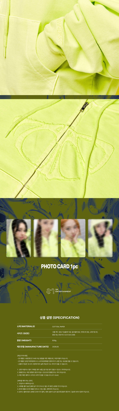 (PRE-ORDER) AESPA - CROPPED ZIP-UP HOODIE SET / 2026 aespa WEEK - MAKE IT LEMONADE OFFICIAL MD (4 VERSIONS)