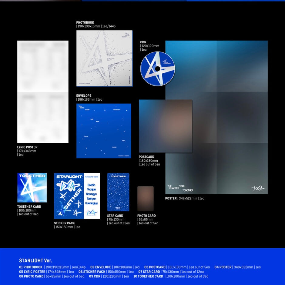 TOMORROW X TOGETHER (TXT) - THE STAR CHAPTER: TOGETHER (3 VERSIONS) - LightUpK