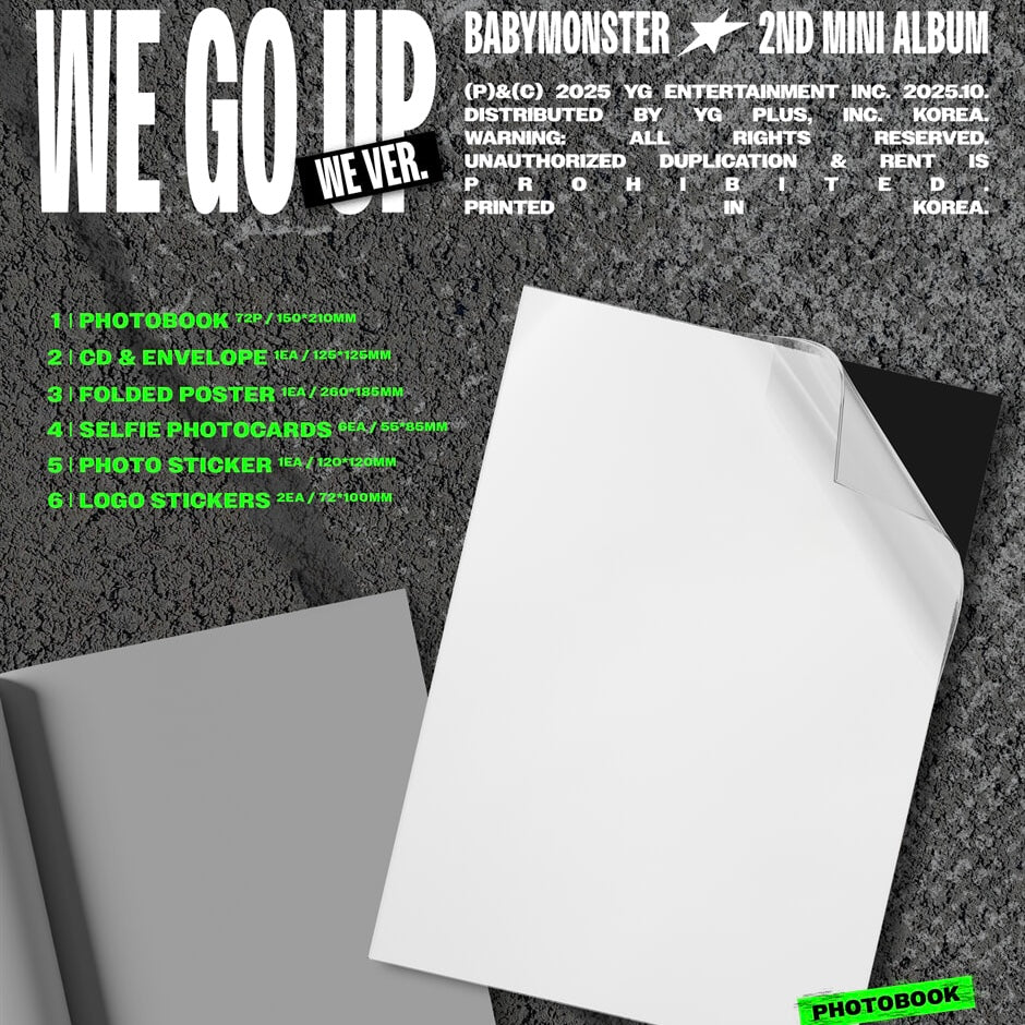 (PRE-ORDER) BABYMONSTER - WE GO UP (3 VERSIONS) - LightUpK