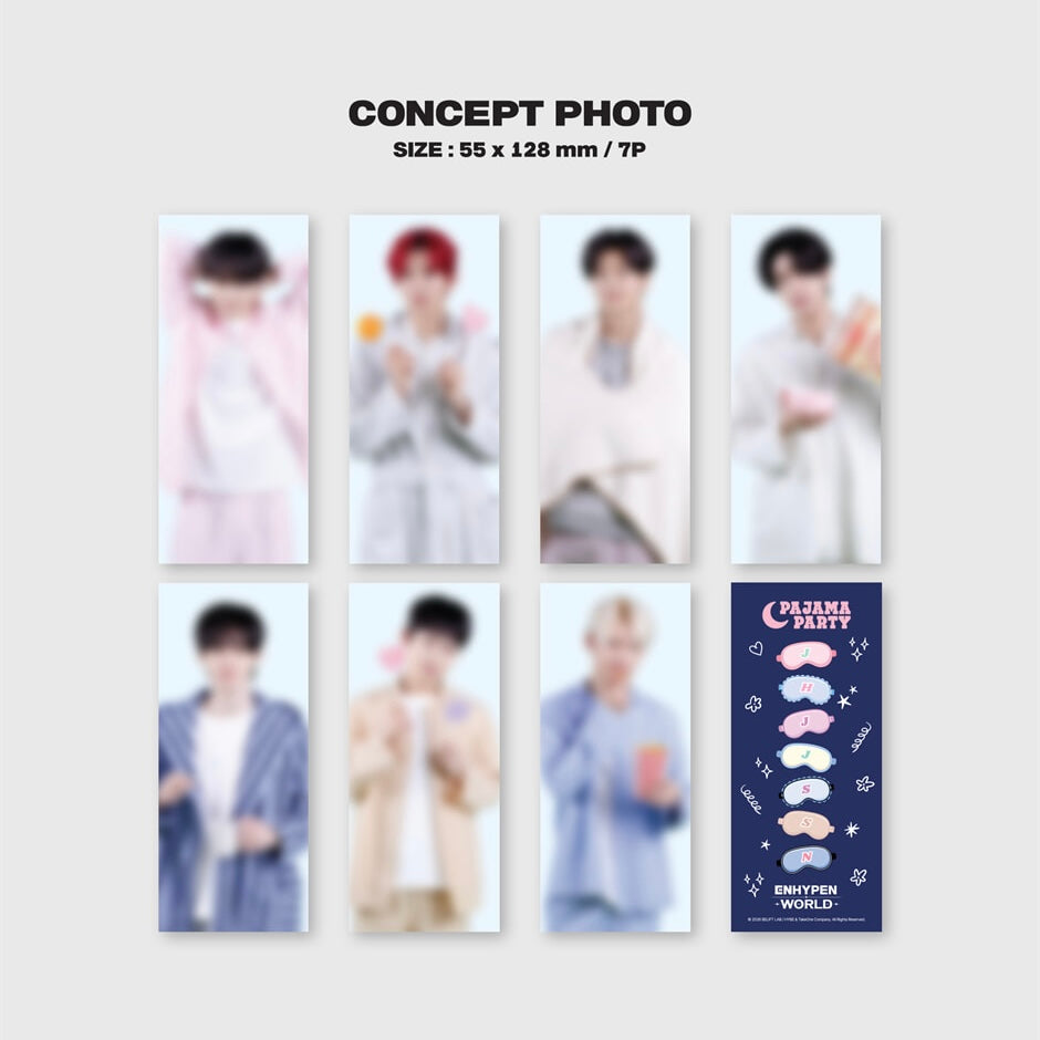 (PRE-ORDER) ENHYPEN - WORLD COUPON CARD COLLECTION (PAJAMA PARTY BASIC VER.) - LightUpK