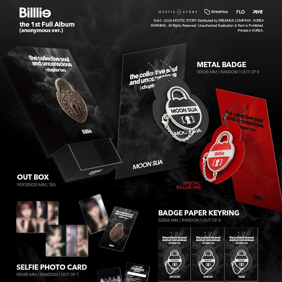 (PRE-ORDER) BILLLIE - 1ST ALBUM [THE COLLECTIVE SOUL AND UNCONSCIOUS: CHAPTER TWO] (ANONYMOUS VER.) - LightUpK