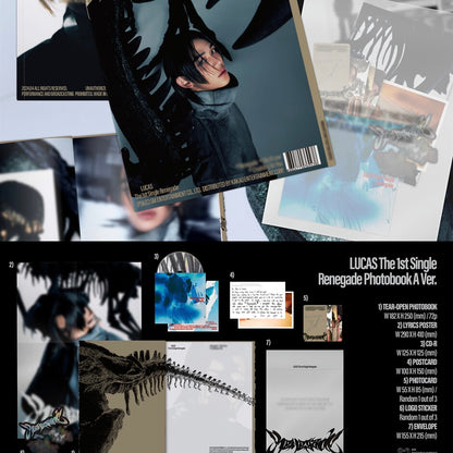 LUCAS - 1ST SINGLE ALBUM [RENEGADE] (PHOTO BOOK VER.) (2 VERSIONS)