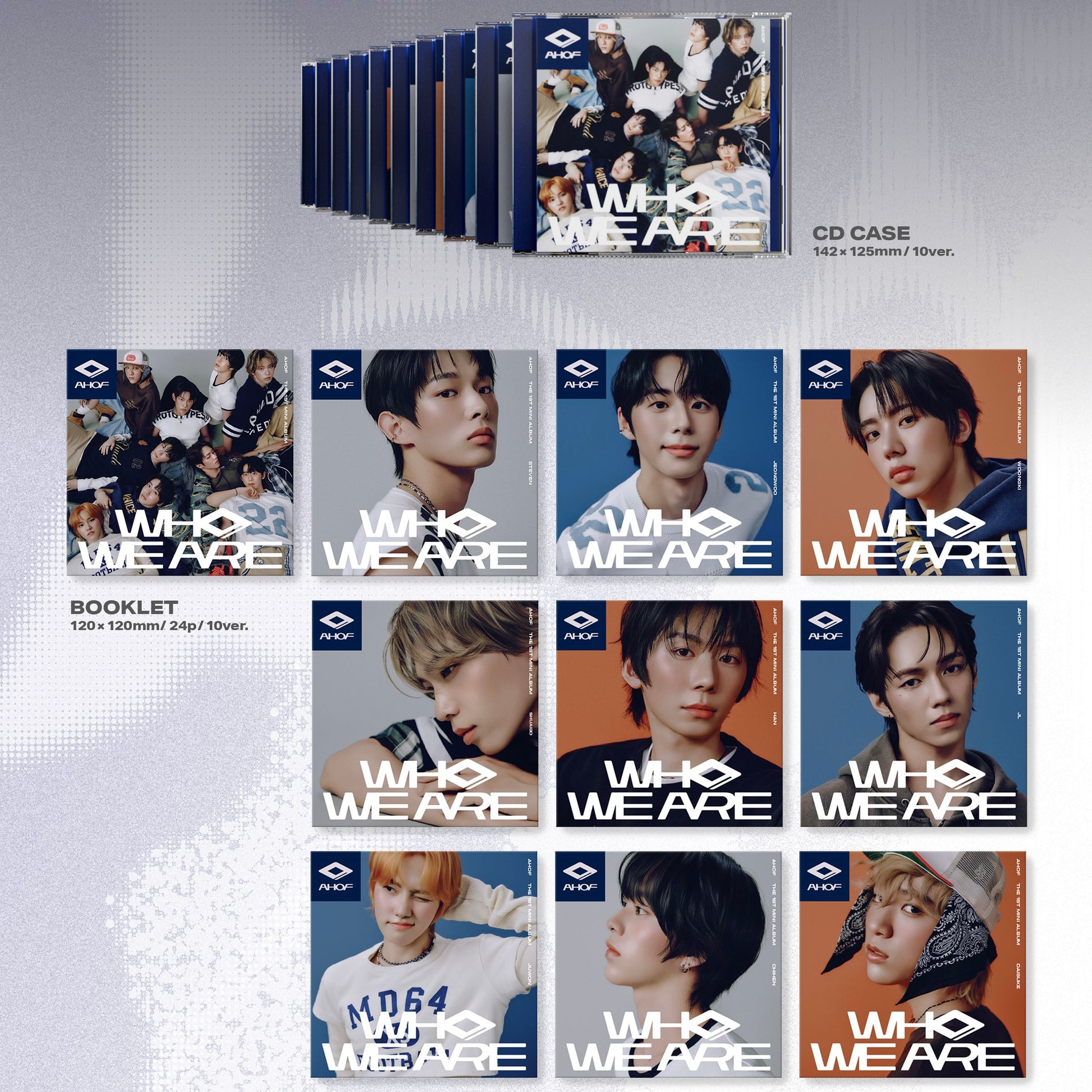 AHOF - 1ST MINI ALBUM [WHO WE ARE] (JEWEL VER.) (10 VERSIONS) - LightUpK