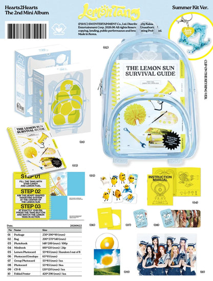 (PRE-ORDER) HEARTS2HEARTS - 2ND MINI ALBUM [LEMON TANG] (SUMMER KIT VER.)(LIMITED EDITION)