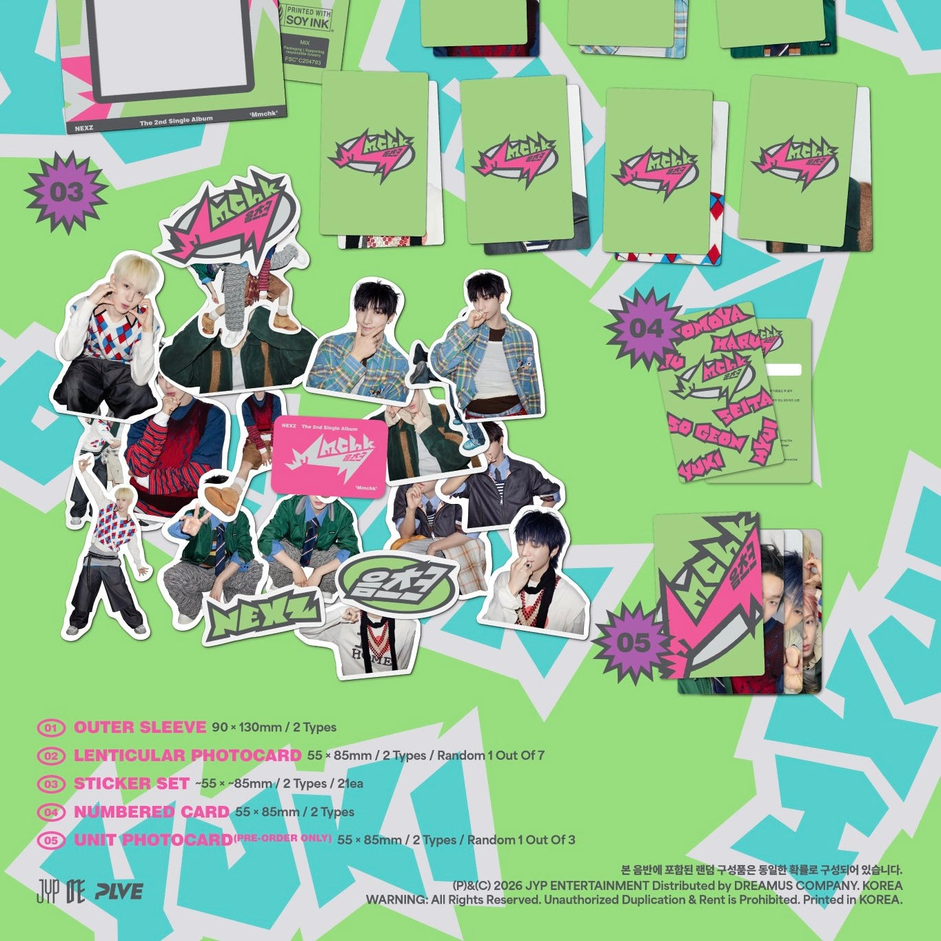 (PRE-ORDER) NEXZ - 2ND SINGLE ALBUM [MMCHK] (STICKER VER.) (2 VERSIONS) RANDOM - LightUpK