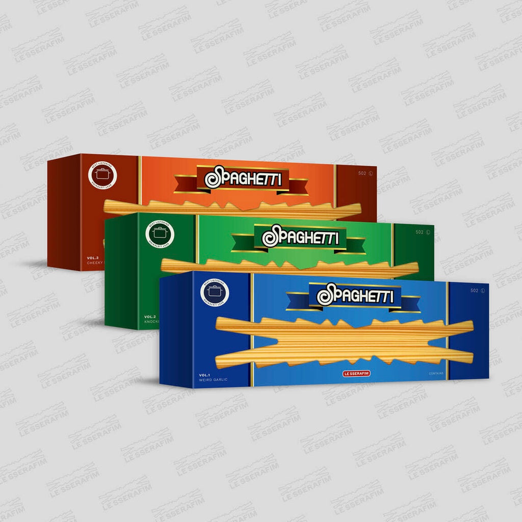 (PRE-ORDER) LE SSERAFIM - 1ST SINGLE ALBUM [SPAGHETTI] (3 VERSIONS) - LightUpK