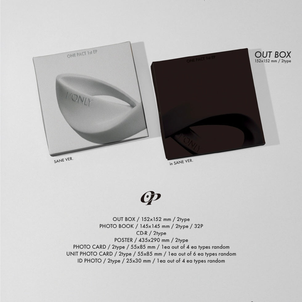 (PRE-ORDER) ONE PACT - 1ST EP [1'ONLY] (2 VERSIONS) RANDOM - LightUpK