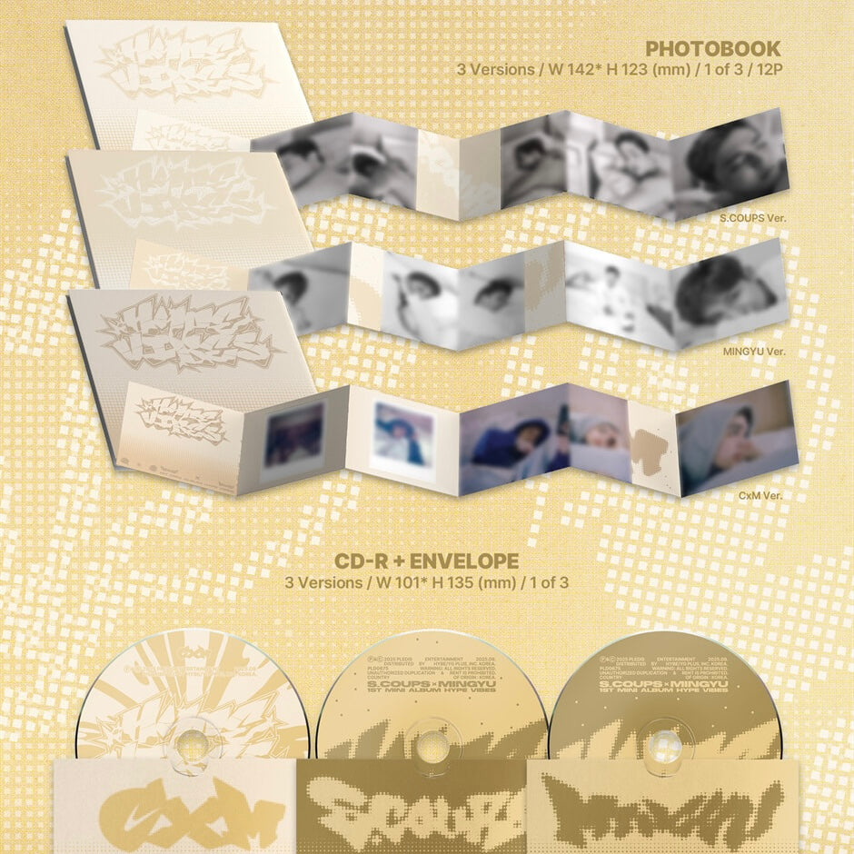 (PRE-ORDER) S.COUPSXMINGYU (SEVENTEEN) - 1ST MINI ALBUM [HYPE VIBES] COMPACT VER. - LightUpK