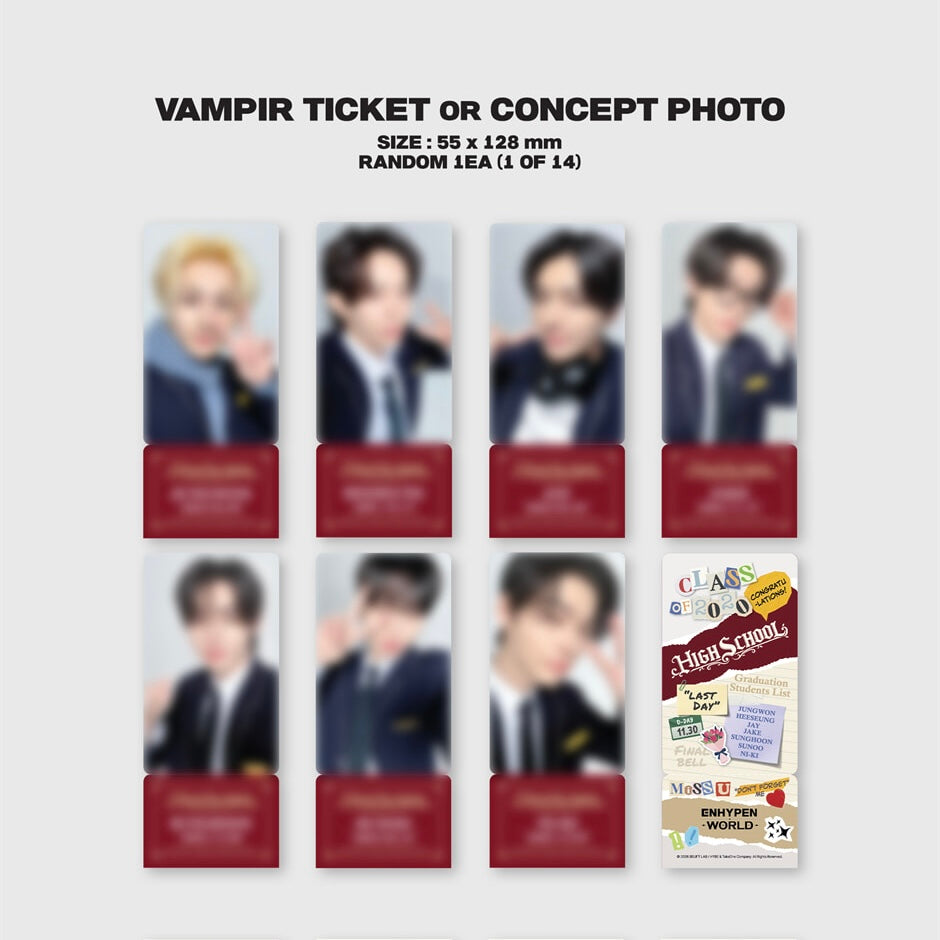 (PRE-ORDER) ENHYPEN - WORLD COUPON CARD COLLECTION (HIGH SCHOOL GIFT VER.) - LightUpK