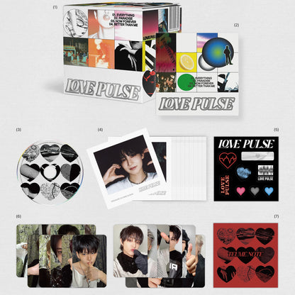 (PRE-ORDER) TREASURE - 3RD MINI ALBUM [LOVE PULSE] TEUME VER. - LightUpK
