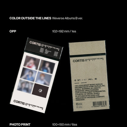 (PRE-ORDER) CORTIS - THE 1ST EP [COLOR OUTSIDE THE LINES] (WEVERSE ALBUMS VER.) (2 VERSIONS) RANDOM - LightUpK
