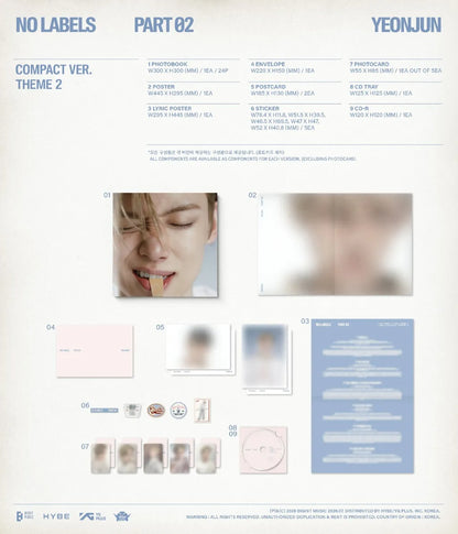 (PRÉCOMMANDE) YEONJUN (TXT) - NO LABELS: PART 02 (VERSION COMPACTE) (3 VERSIONS) ALÉATOIRE