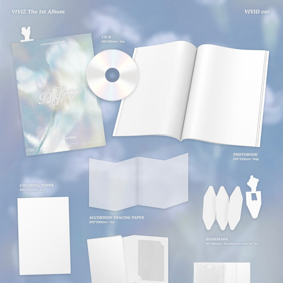 VIVIZ - THE 1ST ALBUM [A MONTAGE OF ( )] (2 VERSIONS) - LightUpK