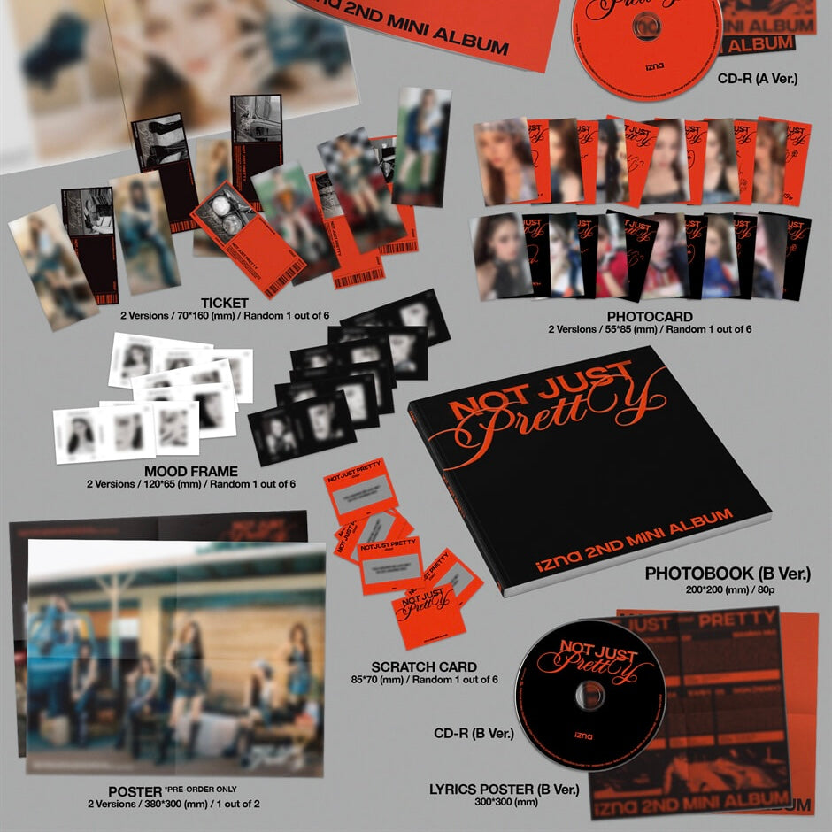 (PRE-ORDER) IZNA - 2ND MINI ALBUM [NOT JUST PRETTY] PHOTOBOOK VER. (2 VERSIONS) RANDOM - LightUpK