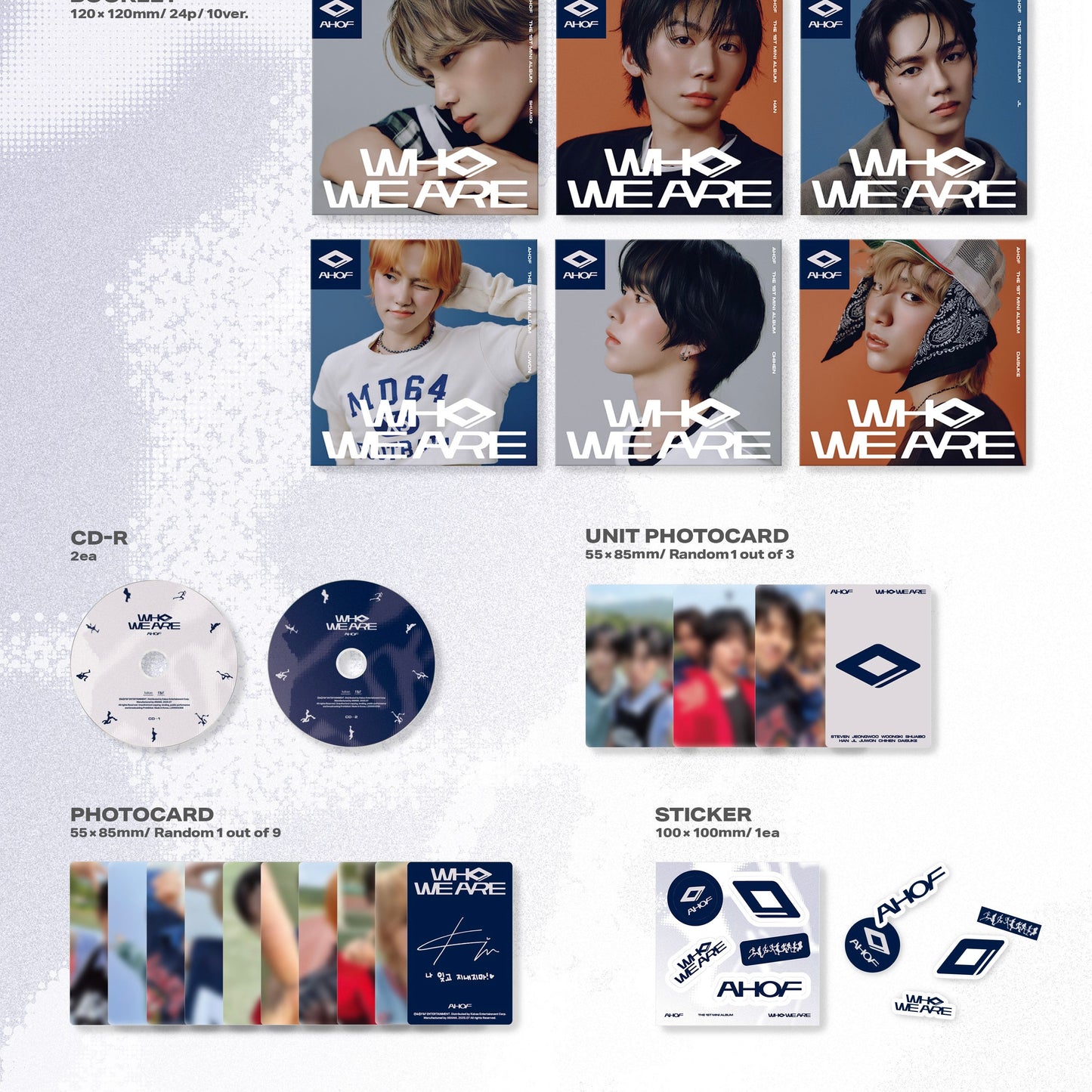 AHOF - 1ST MINI ALBUM [WHO WE ARE] (JEWEL VER.) (10 VERSIONS) - LightUpK