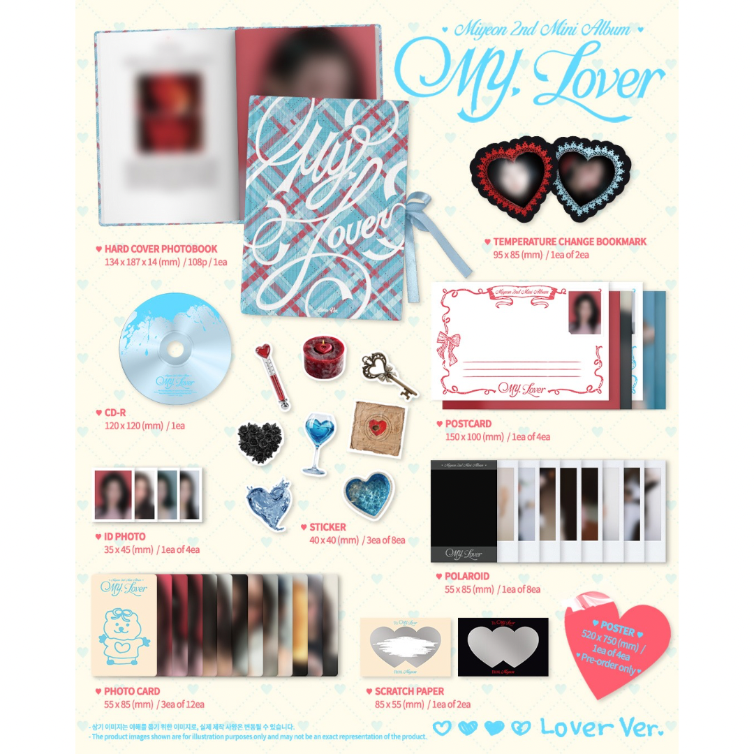 (PRE-ORDER) MIYEON - 2ND MINI ALBUM [MY, LOVER] (2 VERSIONS) RANDOM - LightUpK