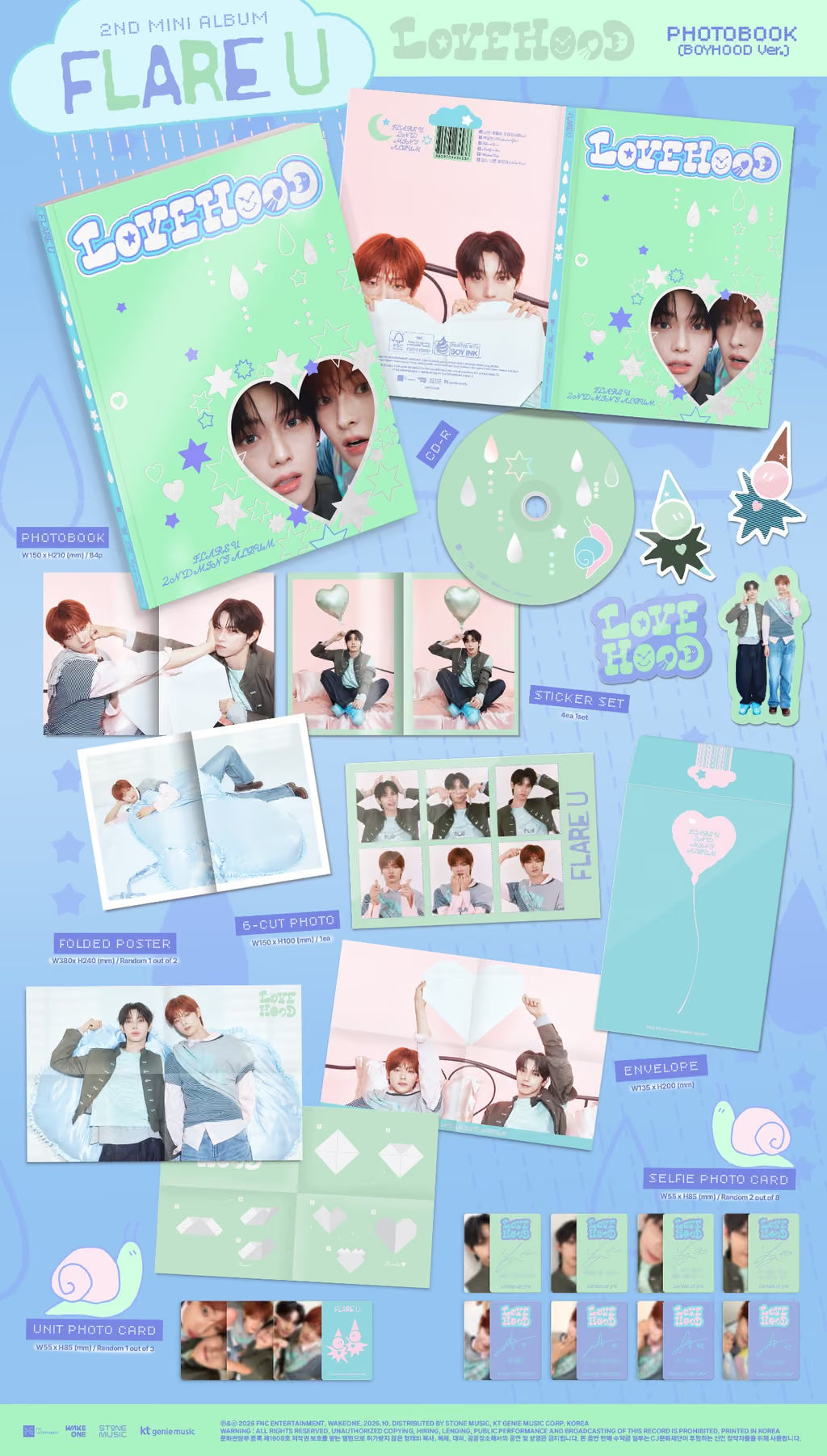 (PRE-ORDER) FLARE U - 2ND MINI ALBUM [LOVEHOOD] (2 VERSIONS) RANDOM