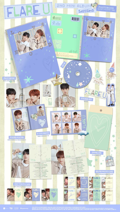 (PRE-ORDER) FLARE U - 2ND MINI ALBUM [LOVEHOOD] (2 VERSIONS) RANDOM