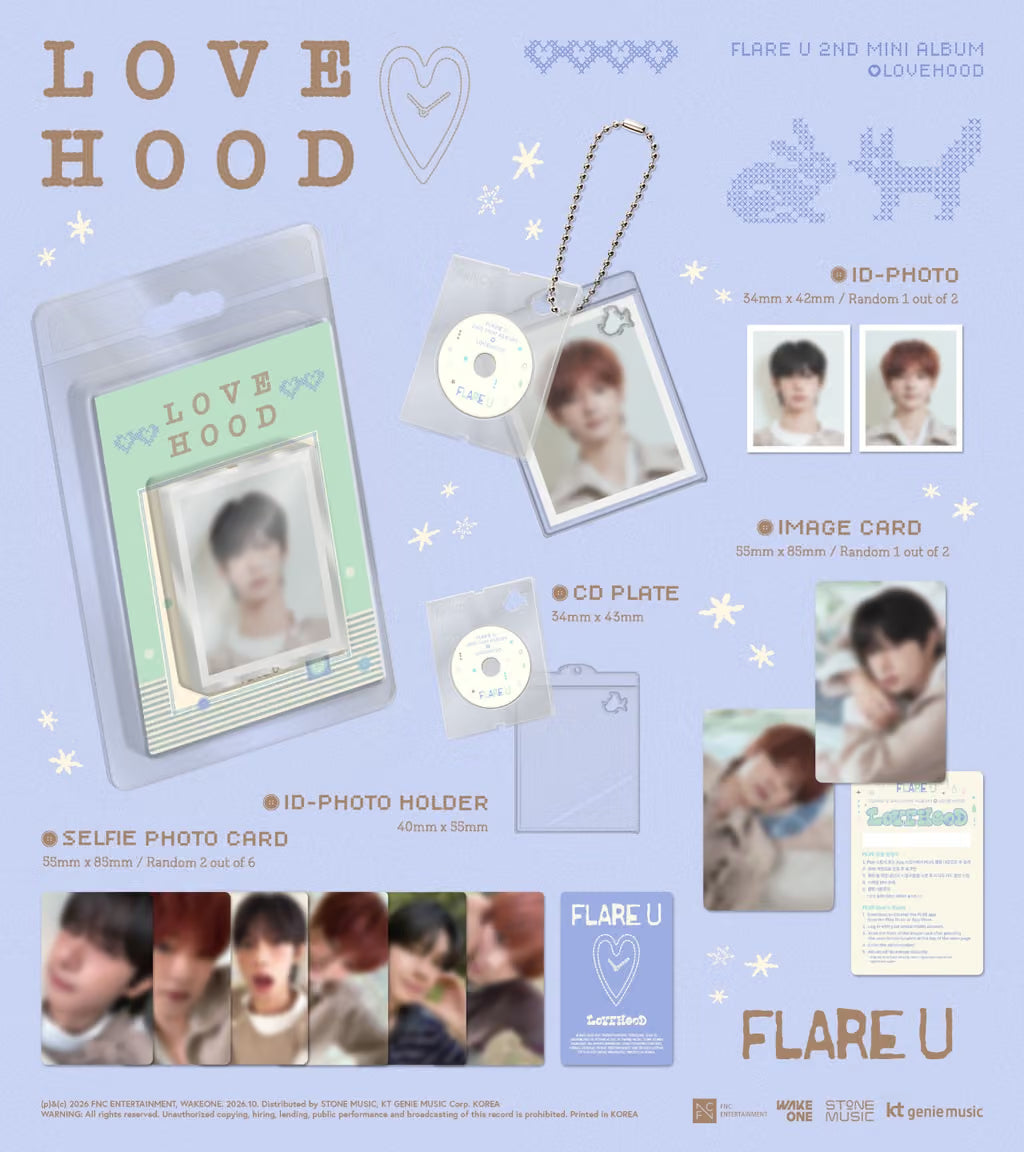(PRE-ORDER) FLARE U - 2ND MINI ALBUM [LOVEHOOD] (FANCY VER.) (2 VERSIONS) RANDOM