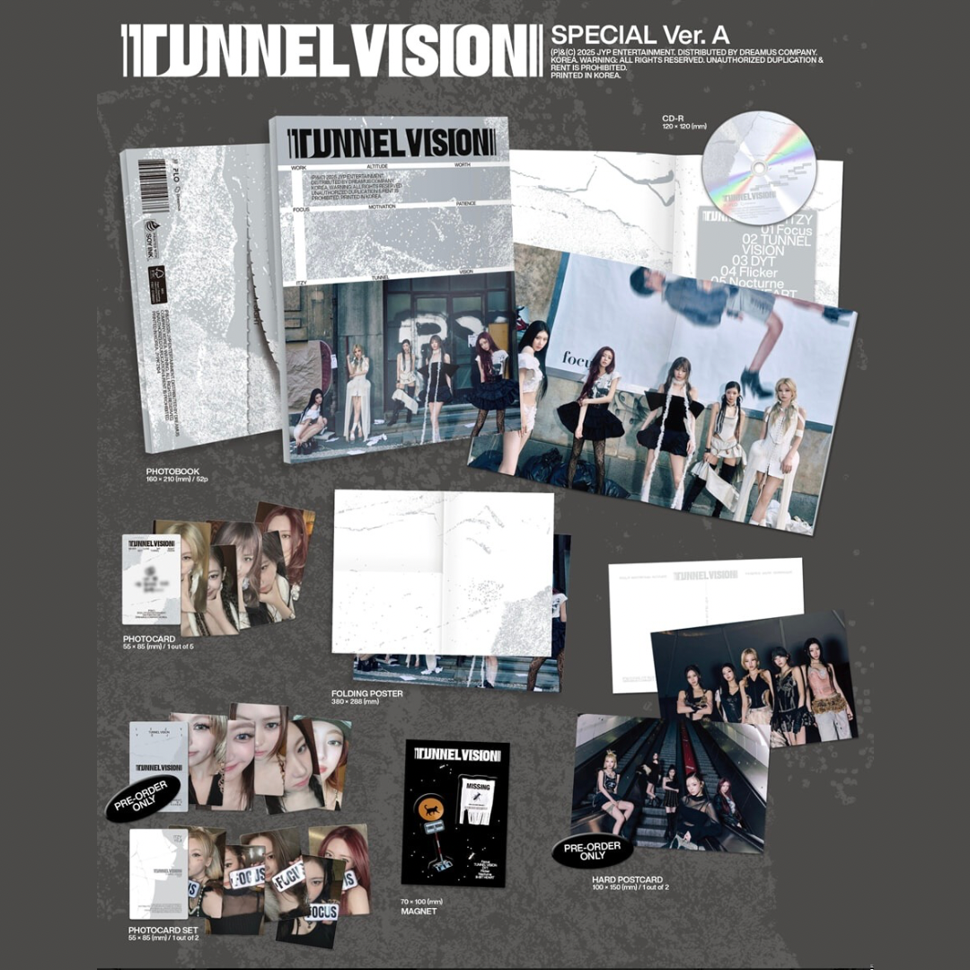 ITZY - TUNNEL VISION (SPECIAL VER.) (2 VERSIONS)