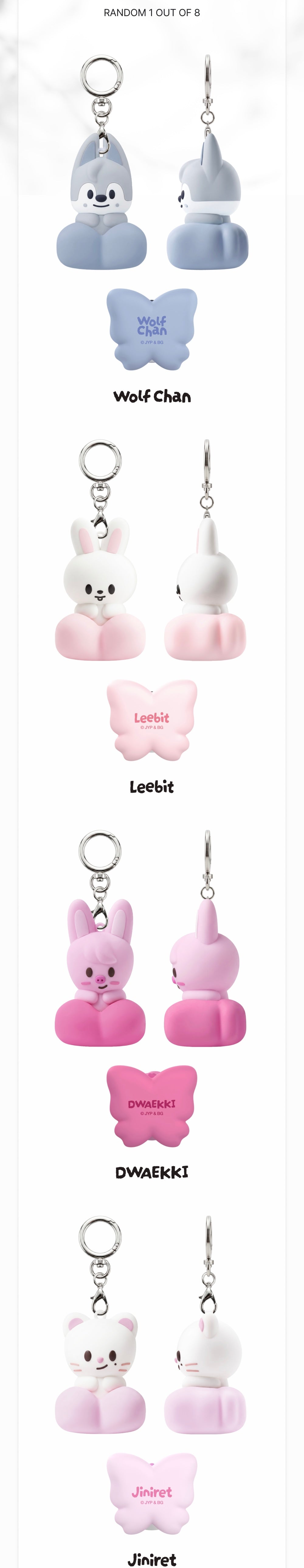 (PRÉCOMMANDE) STRAY KIDS - PORTE-CLÉS SECRET CLICKER SKZOO - RUN IT ALÉATOIRE