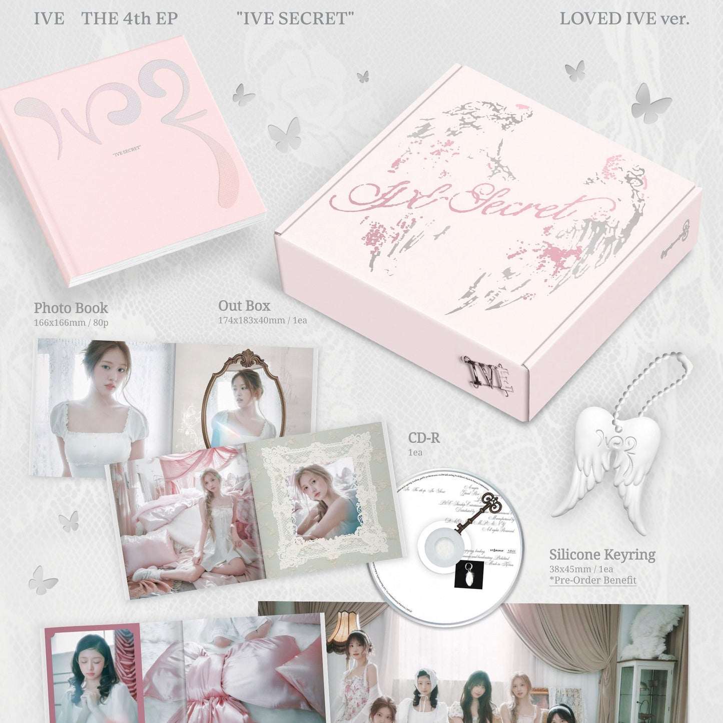 (PRE-ORDER) IVE - THE 4TH EP [IVE SECRET] (LOVED IVE VER.) - LightUpK