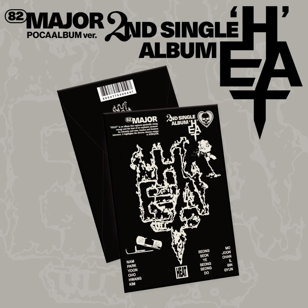 (PRE-ORDER) 82MAJOR - 2ND SINGLE ALBUM [HEAT] (POCA VER.)