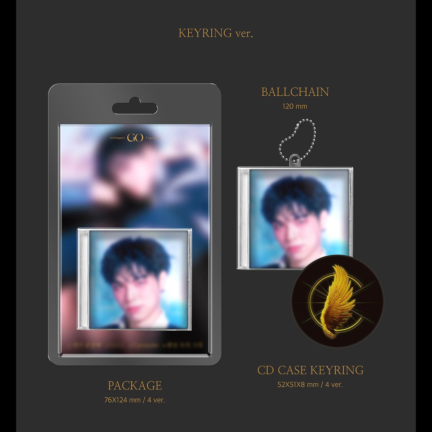 (PRE-ORDER) CIX - 8TH MINI ALBUM [GO CHAPTER 1 : GO TOGETHER] (KEYRING VER.) (4 VERSIONS) RANDOM - LightUpK