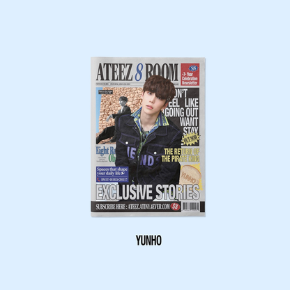 (PRE-ORDER) ATEEZ - 8ROOM POP-UP OFFICIAL MERCH - 7-YEAR CELEBRATION NEWSLETTER (8 VERSIONS) - LightUpK