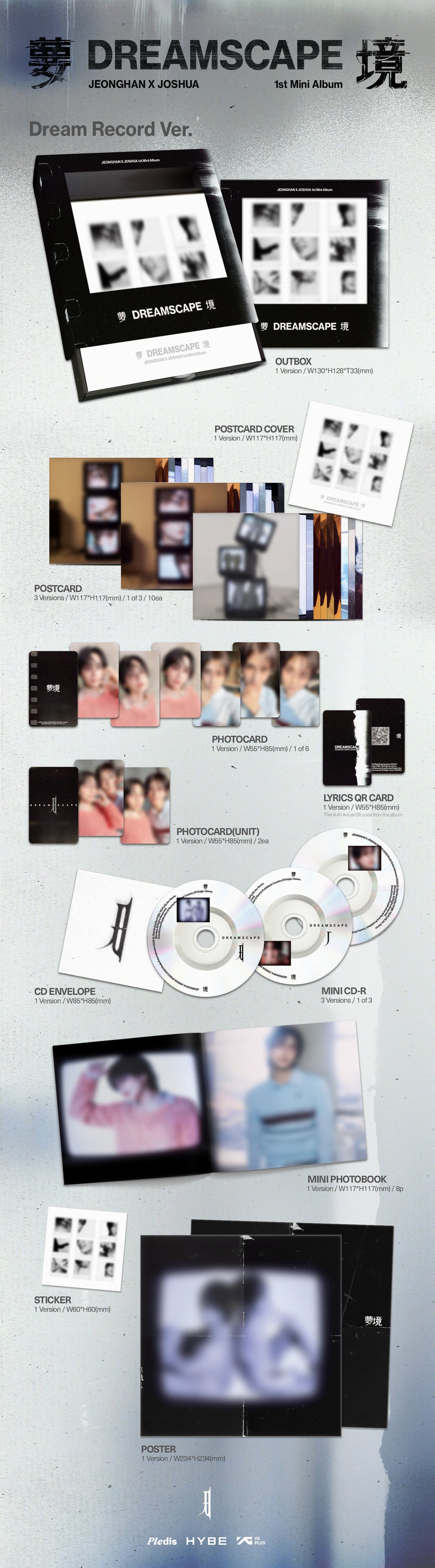 (PRE-ORDER) JEONGHANXJOSHUA (SEVENTEEN) - 1ST MINI ALBUM [DREAMSCAPE] DREAM RECORD VER.