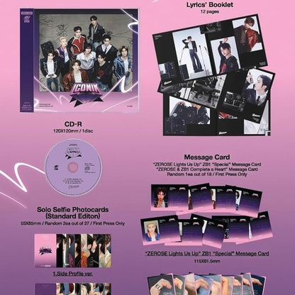 (PRE-ORDER) ZEROBASEONE - ICONIK (JAPAN SPECIAL EP) REGULAR EDITION - LightUpK