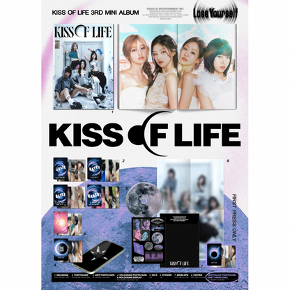 [ALBUM SIGNÉ PAR HELLO82] KISS OF LIFE - 3ÈME MINI ALBUM [LOSE YOURSELF] (VERSION MAGAZINE) (SIGNÉ PAR UN MEMBRE ALÉATOIRE)