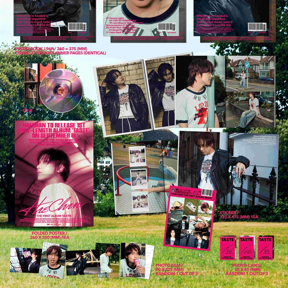 HAECHAN - 1ST ALBUM [TASTE] (FULL SPREAD VER.) (3 VERSIONS) – LightUpK