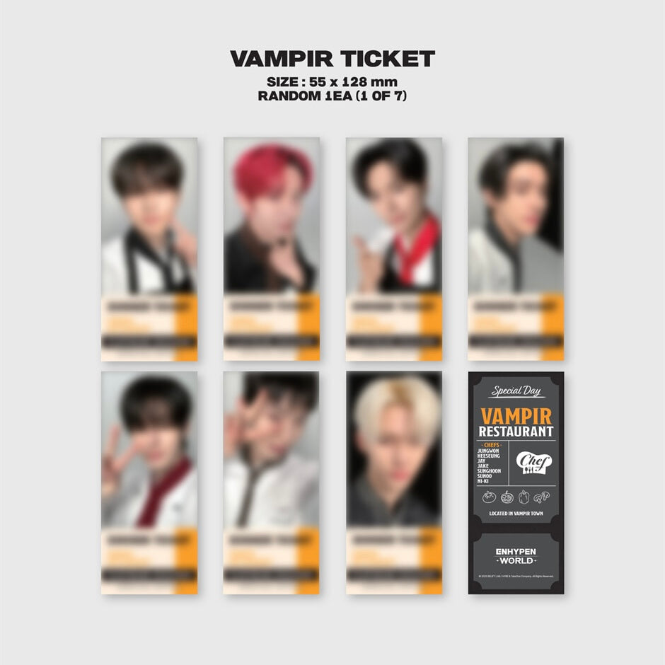 ENHYPEN - WORLD COUPON CARD COLLECTION (CHEF BASIC VER.)