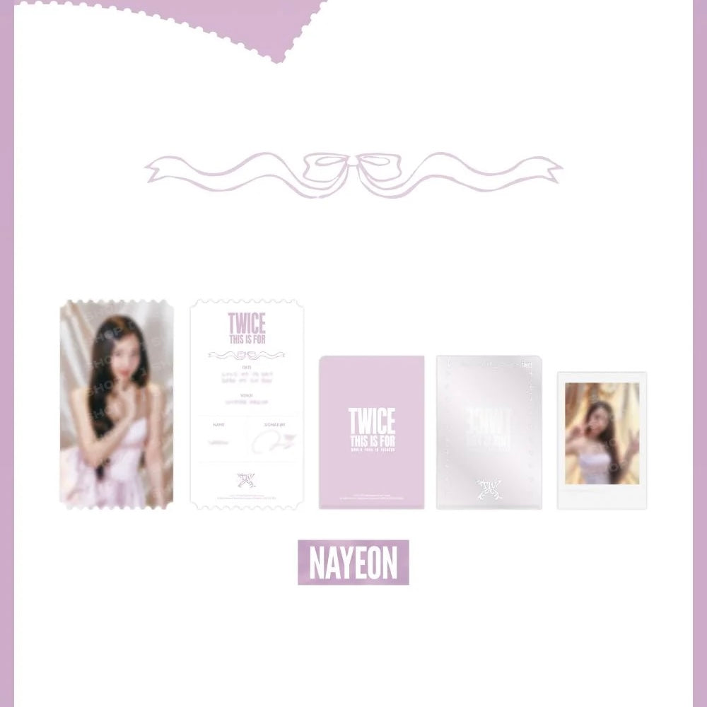 (PRE-ORDER) TWICE - TWICE <THIS IS FOR> WORLD TOUR IN INCHEON MD - SPECIAL TICKET SET (9 VERSIONS) - LightUpK