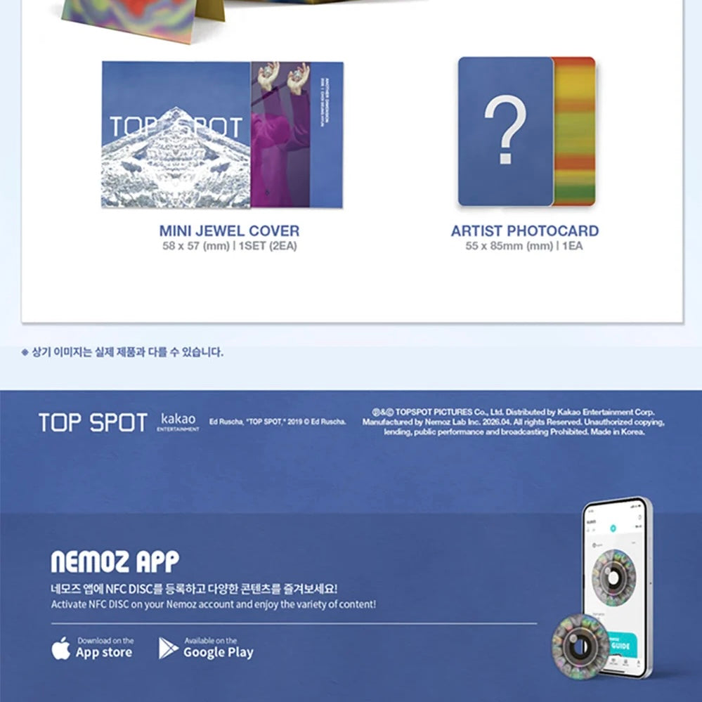 (PRE-ORDER) T.O.P - 1ST ALBUM [TOP SPOT - ANOTHER DIMENSION] (NEMO) (2 VERSIONS) - LightUpK