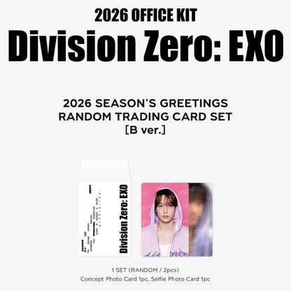 (PRE-ORDER) EXO - RANDOM TRADING CARD [2026 SEASON'S GREETINGS MD (2 VERSIONS) - LightUpK