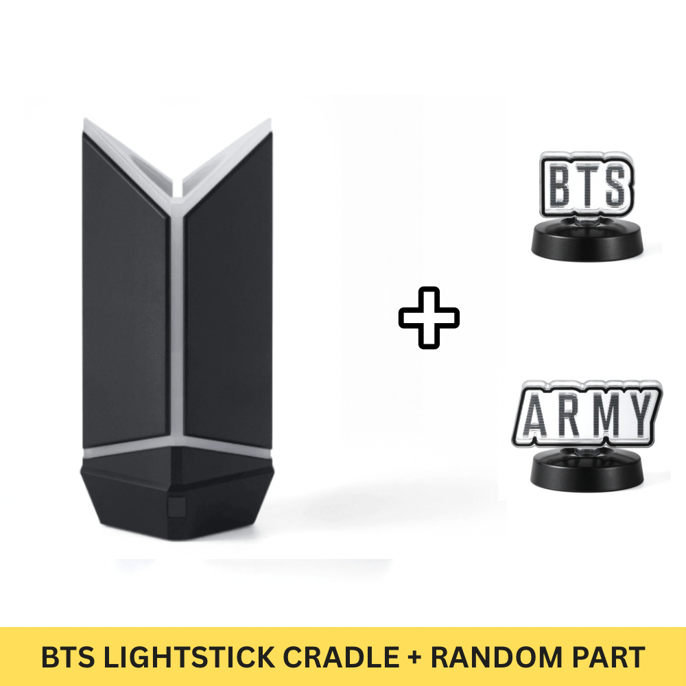 (PRE-ORDER) BTS OFFICIAL LIGHT STICK VER.4 CRADLE + 1 LIGHTSTICK PARTS (RANDOM) - LightUpK
