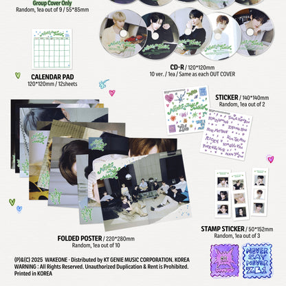 (PRE-ORDER) ZEROBASEONE - THE 1ST FULL ALBUM [NEVER SAY NEVER] DIGIPACK VER. (10 VERSIONS) RANDOM - LightUpK